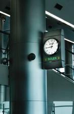 Rolex clock at Dubai International Airport