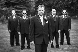 Groom and Groomsman Portrait, Manitou Colorado