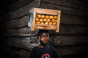 Ghana street portrait, Copyright Olivier Asselin